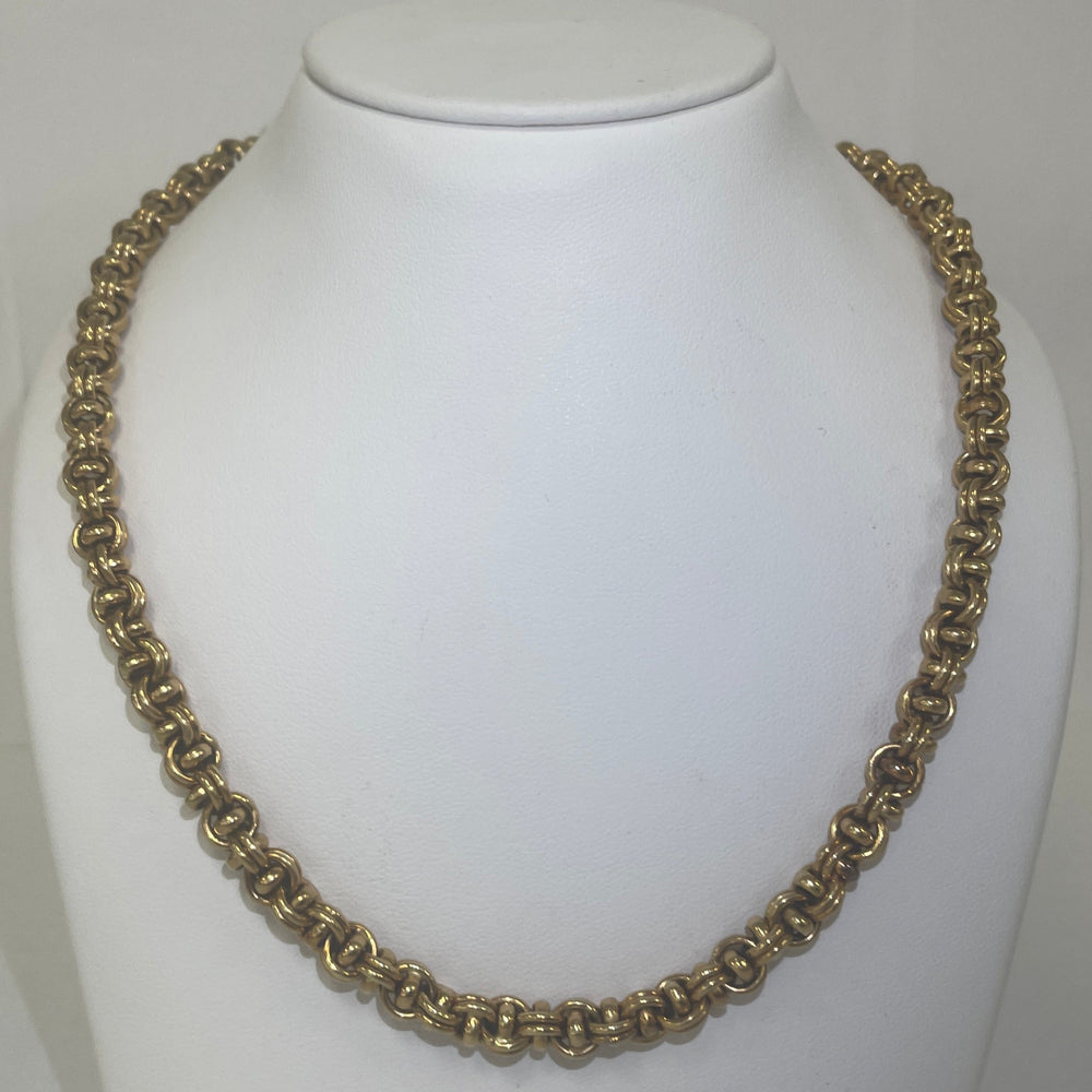 Collier ras du cou en or jaune 18K 30.02 Grs