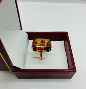 Bague en Or Jaune 18K Taille-52