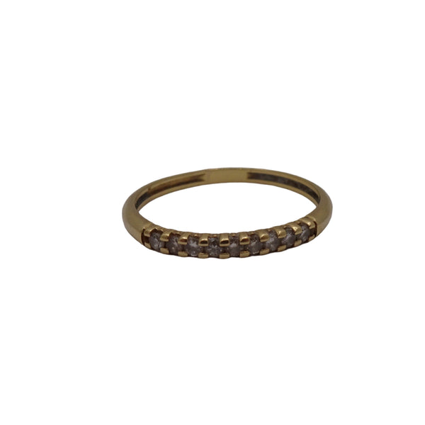 Bague Demi Tour en Or Jaune 18K Taille-52