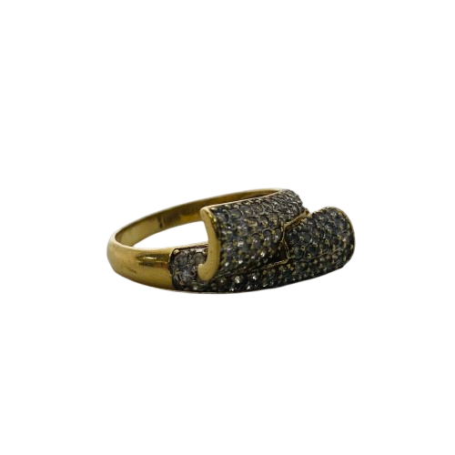 Bague en Or Jaune avec 74 Diamants - T 55