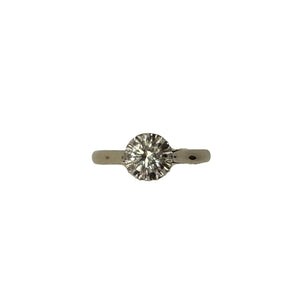 Solitaire en or blanc 18K Taille-61
