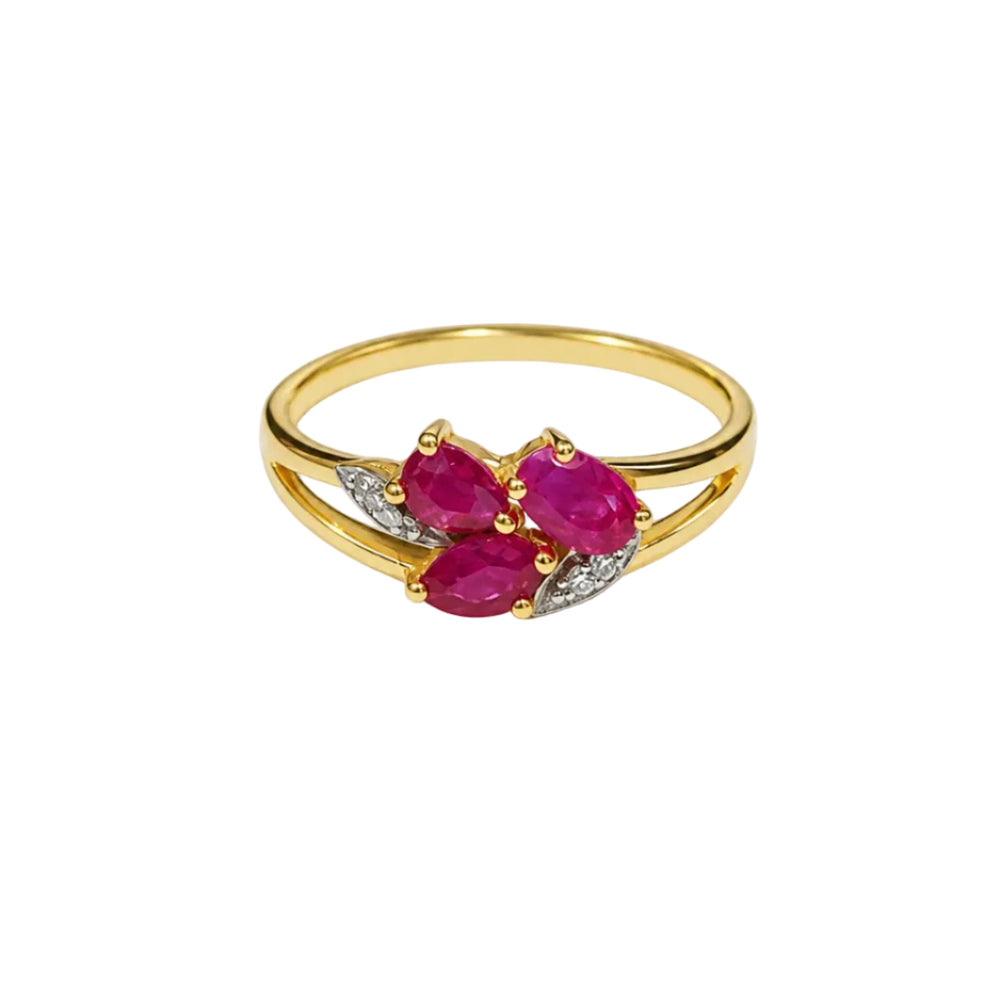 Bagues en  Or jaune 18K - 1.74 Grs - Taille 53