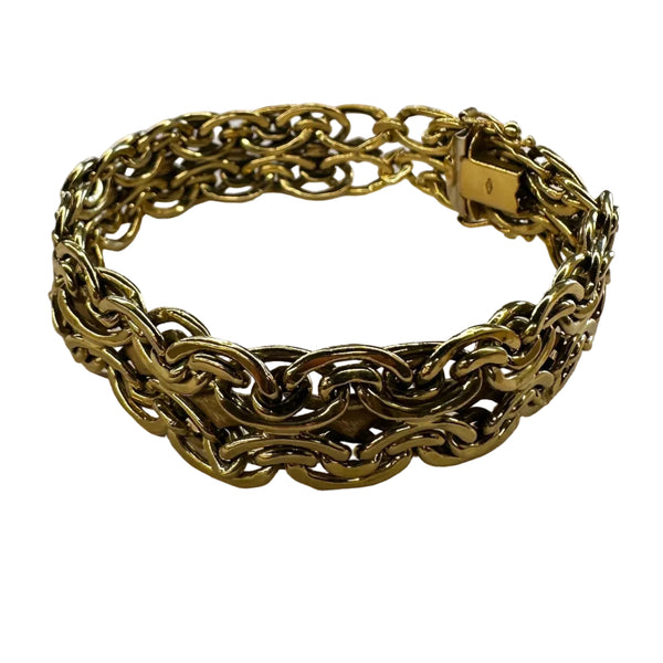 Bracelet Gourmette en Or Jaune 18K - 19.84G