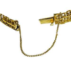 Bracelet Maillon Maille Russe en Or Jaune 18K