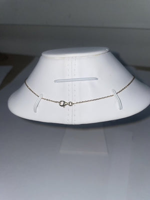 Collier Princesse en Or Jaune 18K avec Diamant 0.25 Carat