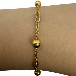 Bracelet en or jaune 18 K - 4.44 G Longueur - 20cm