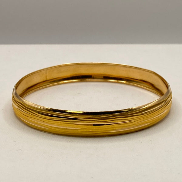 Bracelet Jonc en Or Jaune 22K - 10,89g
