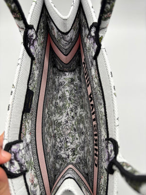 Sac Dior Book Tote en toile multicolore