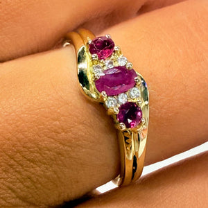 Bague en Or Jaune 18K - Taille 58 Poids - 3.40 Grs