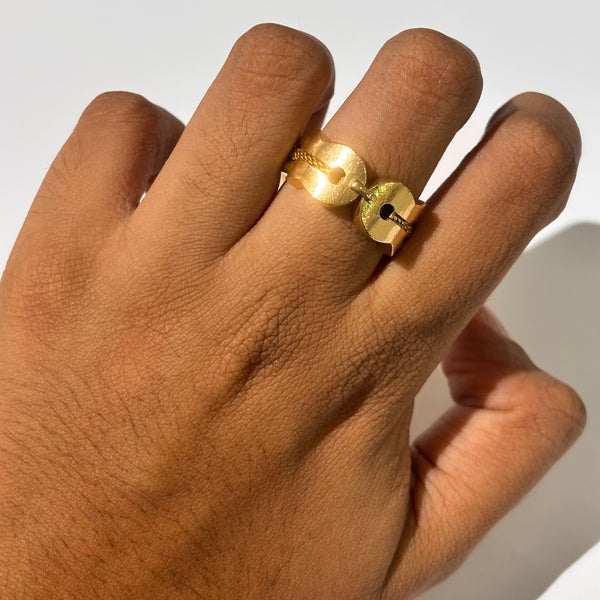 Bague Jonc en Or Jaune 18 Carats – T 57