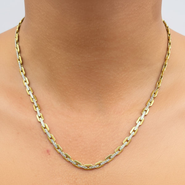 Collier Matinée Vénitien en Or Jaune et Blanc 18k