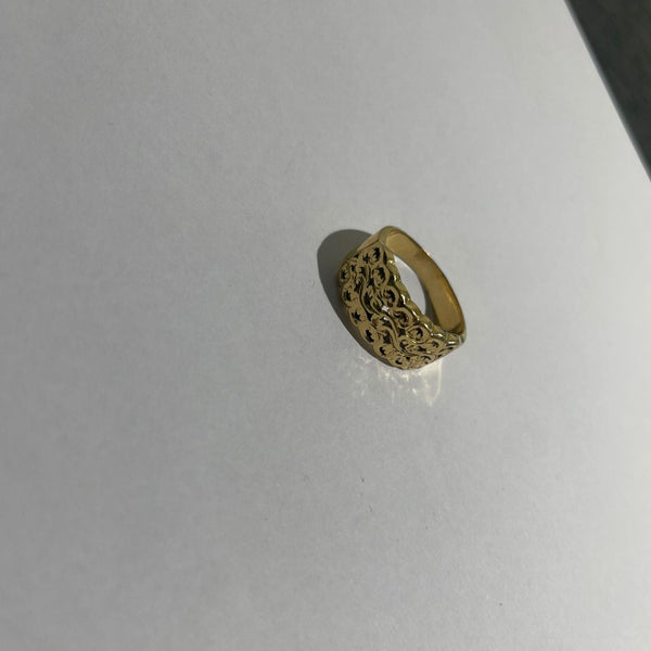 Bague Jonc en Or Jaune 18K Taille-56