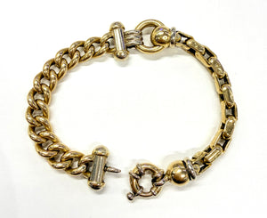 Bracelet en Or Jaune et Blanc 18K - 22.50 G