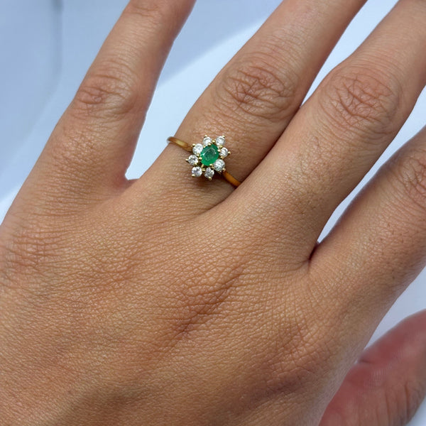Bague Marquise en Or Jaune 18K