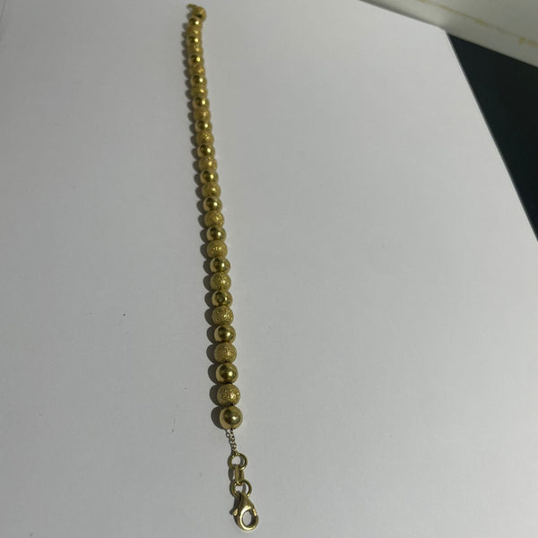 Bracelet Maille Marseillaise Or Jaune 18K 6.35g