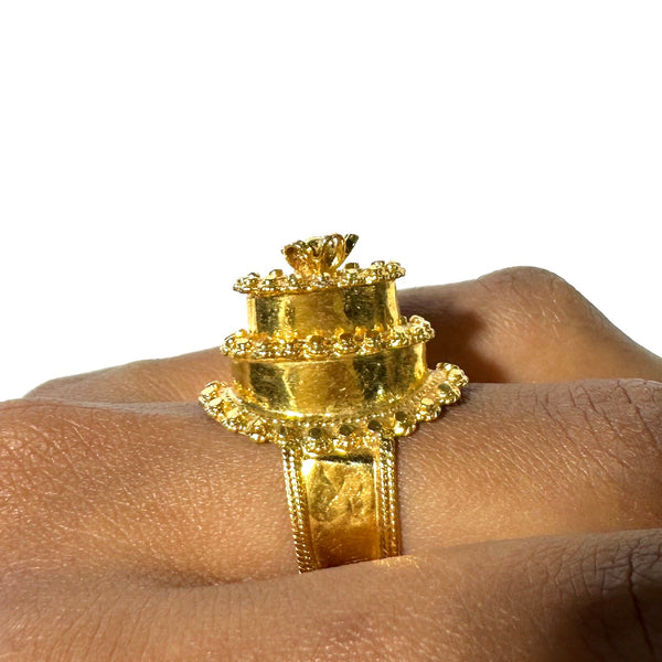 Bague ancienne en Or Jaune 21 k