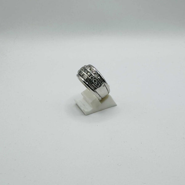 Bague en Or Blanc 18 Carats avec Diamants - T 59