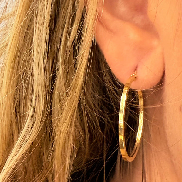 Créoles en Or Jaune 18k - 1.92 G