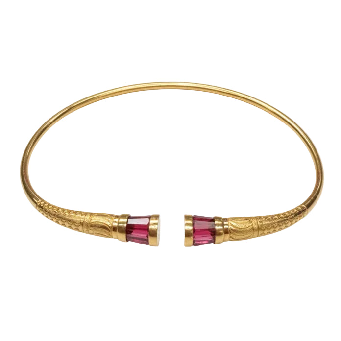 Bracelet jonc malgache en Or Jaune 18K - 12.48Grs