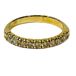 Bagues Demi Tour en Or Jaune 18 K - Taille 56 - 2.90 G