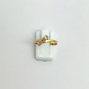 Bague en Or Jaune 18 carats avec Oxyde de Zirconium