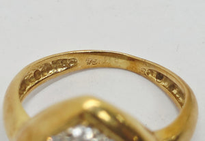 Bague Ancienne Or Jaune 18 Carats avec Oxyde