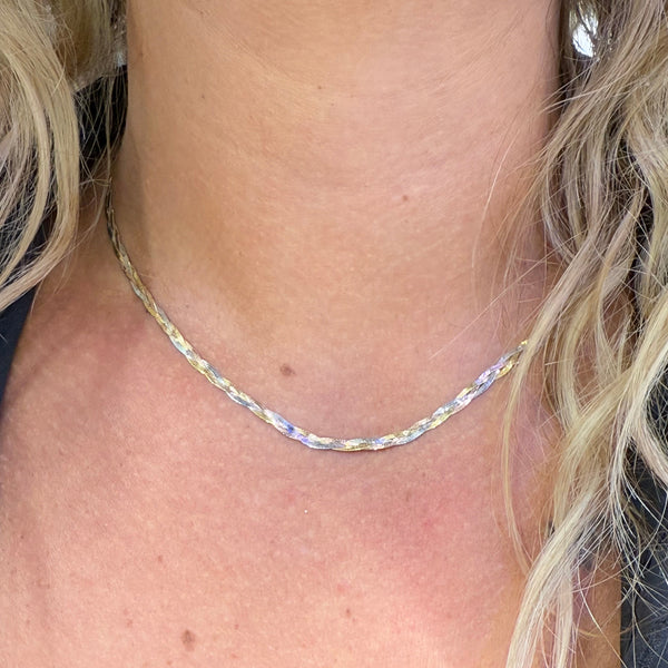 Collier Ras du Cou en or jaune 18K 4.50 Grs