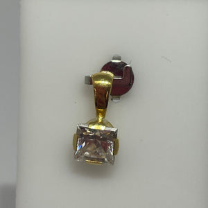 Solitaire Or Jaune 18 Carats Poids - 0.8 Grs