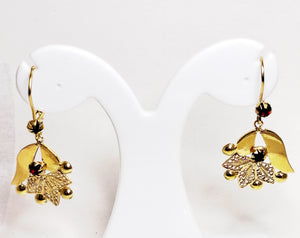 Boucles d'oreilles en or jaune 14K 6.56 Grs