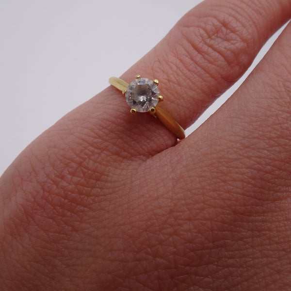 Bague en Or Jaune 18K Taille-48