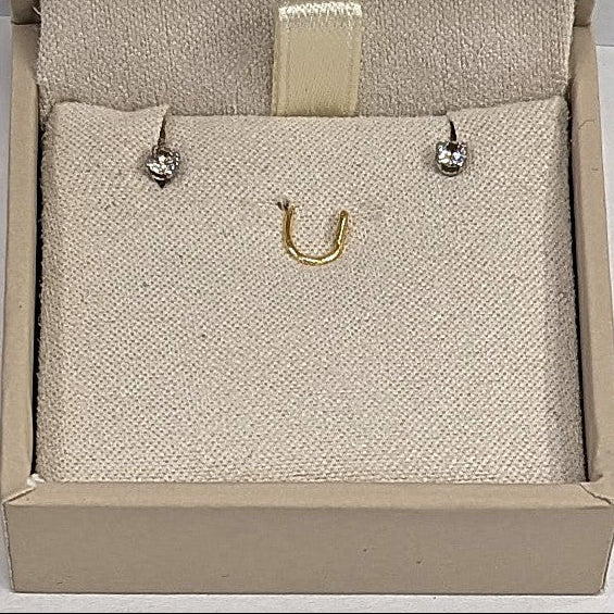 Boucles d'oreilles en or blanc 18 K - 1.71 G