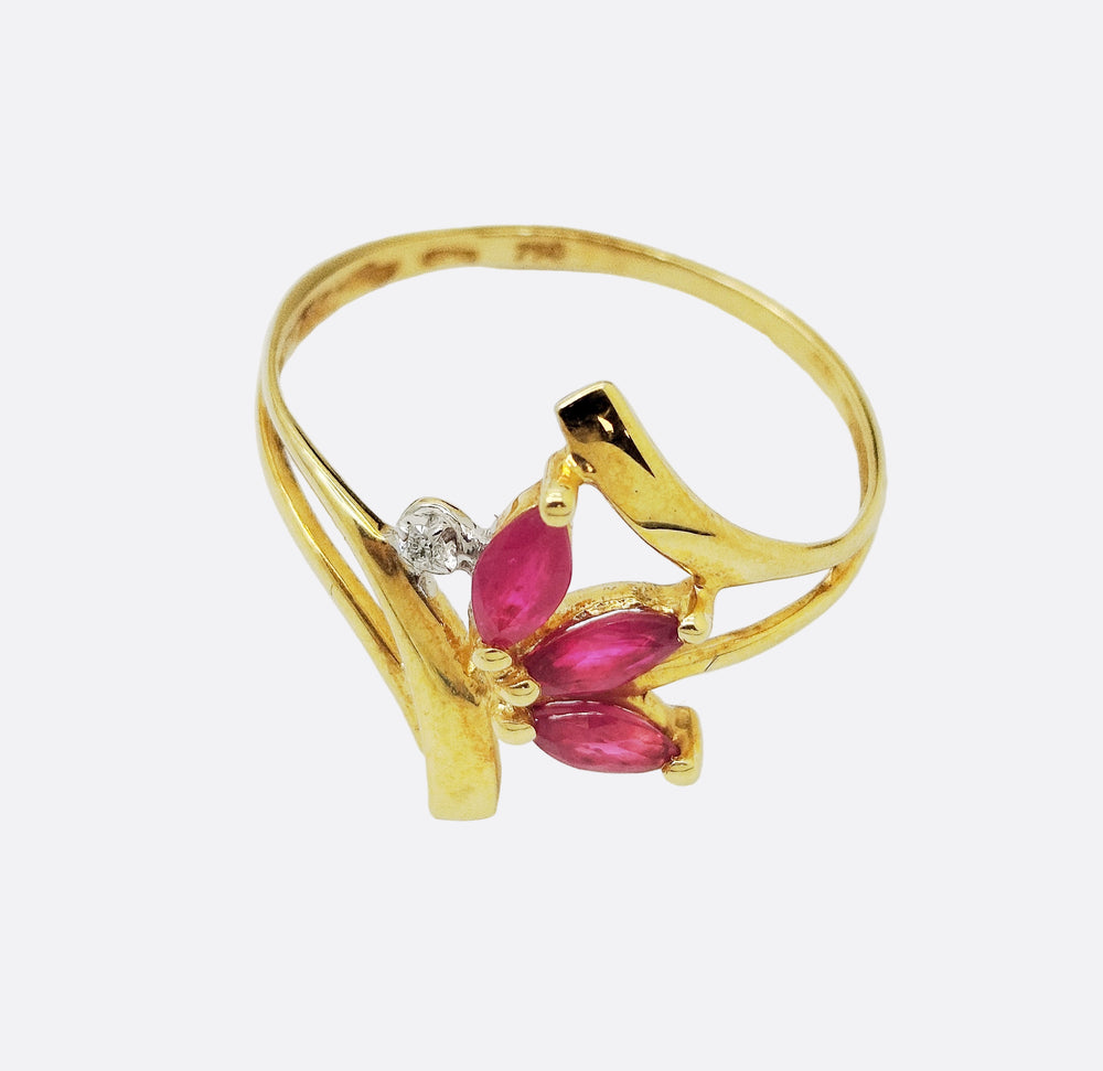 Bague en Or Jaune 18K - Taille 53