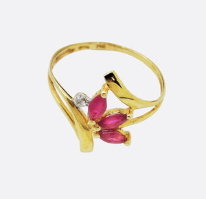 Bague en Or Jaune 18K - Taille 53