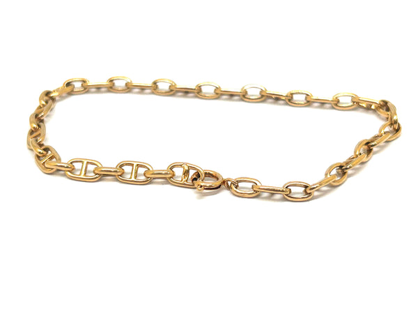 Bracelet Maillon Marine Or Jaune 18 Carats