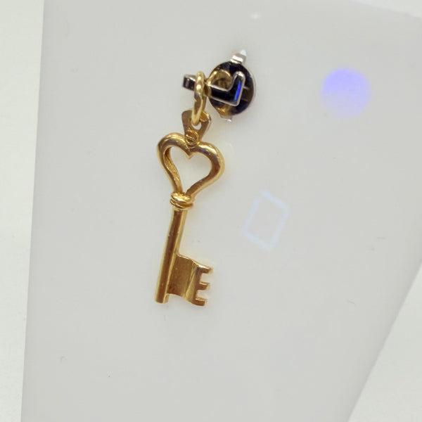 Pendentif Clef Or Jaune 18 K - 1.20 G