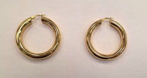 Boucles d'oreilles Créoles Or Jaune 18 Carats