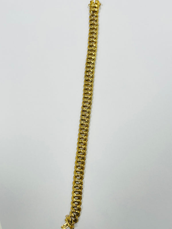 Bracelet en maille américaine en Or Jaune 18K - 9.70G