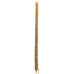 Bracelet Maille Américaine en Or Jaune 18 Carats