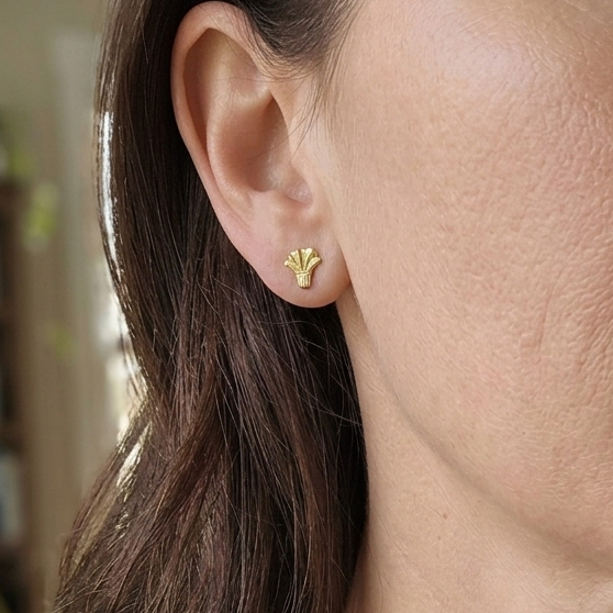 Boucles d'oreilles Art Déco en or jaune 18k - 1.61 G