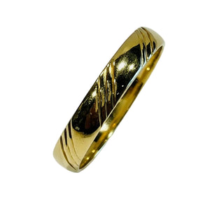 Bague Alliance Or Jaune 18K - 3.01Grs - T62