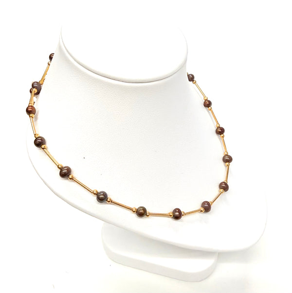 Collier Ras du Cou Or Jaune 18k Poids-6.63 Grs