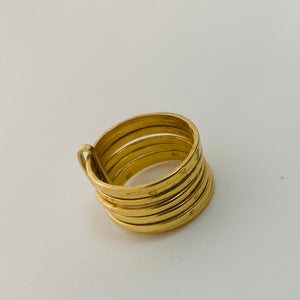 Bagues Semainier Or Jaune 18K Tête d'Aigle