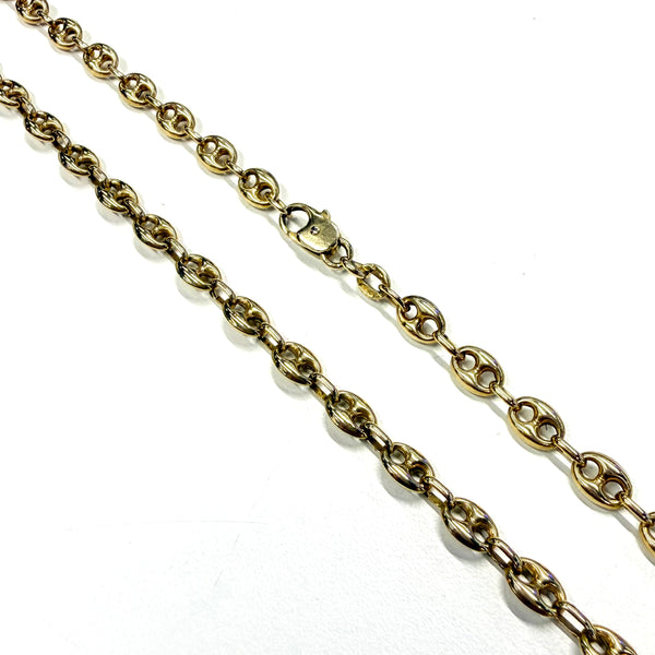 Collier Grain de Café en Or Jaune 18k - 11.76g