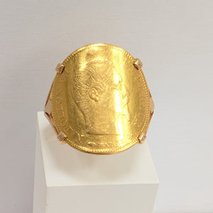 Bague  Or Jaune 18k Poids -5.33 Grs Taille -55