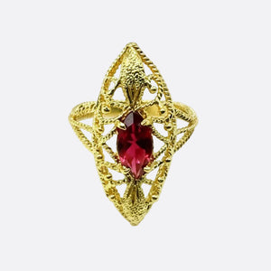 Bague Marquise Or Jaune 18 K -  4.31 G