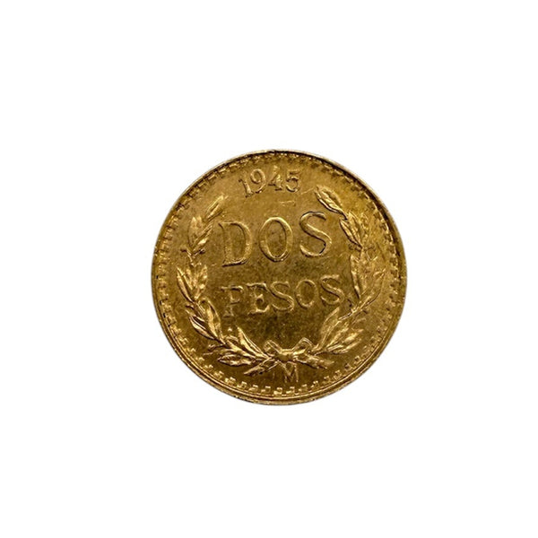 Pièce dos pesos mexicain en or jaune 194 20K - 1.66 G