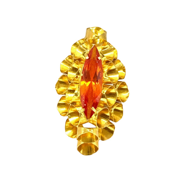 Bague Ancienne en Or Jaune 21K - 13.54Grs - T58