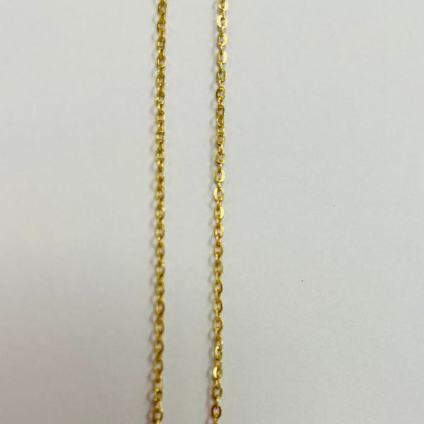 Collier Ras du Cou en Or Jaune 18K - 0.90G
