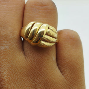 Bague en Or Jaune 18K - Taille 54 - 3.59g
