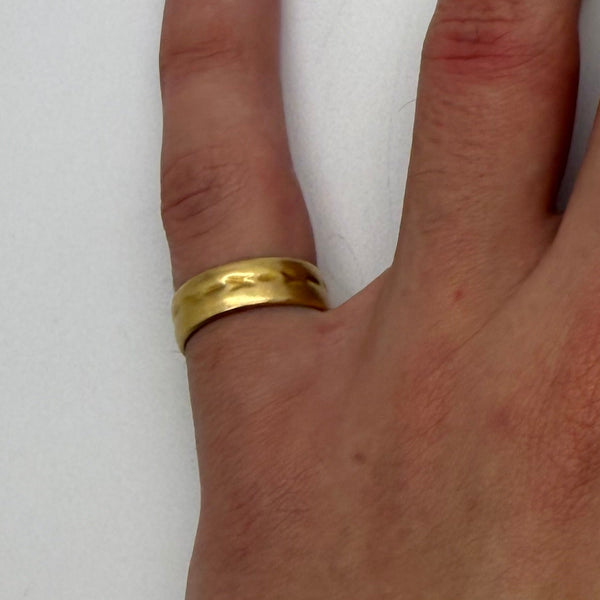 Bague Jonc en Or Jaune 18 K - Taille 50 - 4.39 G